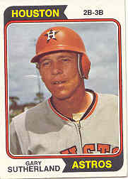 1974 Topps Baseball Cards      428     Gary Sutherland